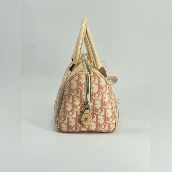 Christian Dior Girly Boston Bag Featuring The Diorissimo Canvas Pattern Bag - Picture 4 of 10